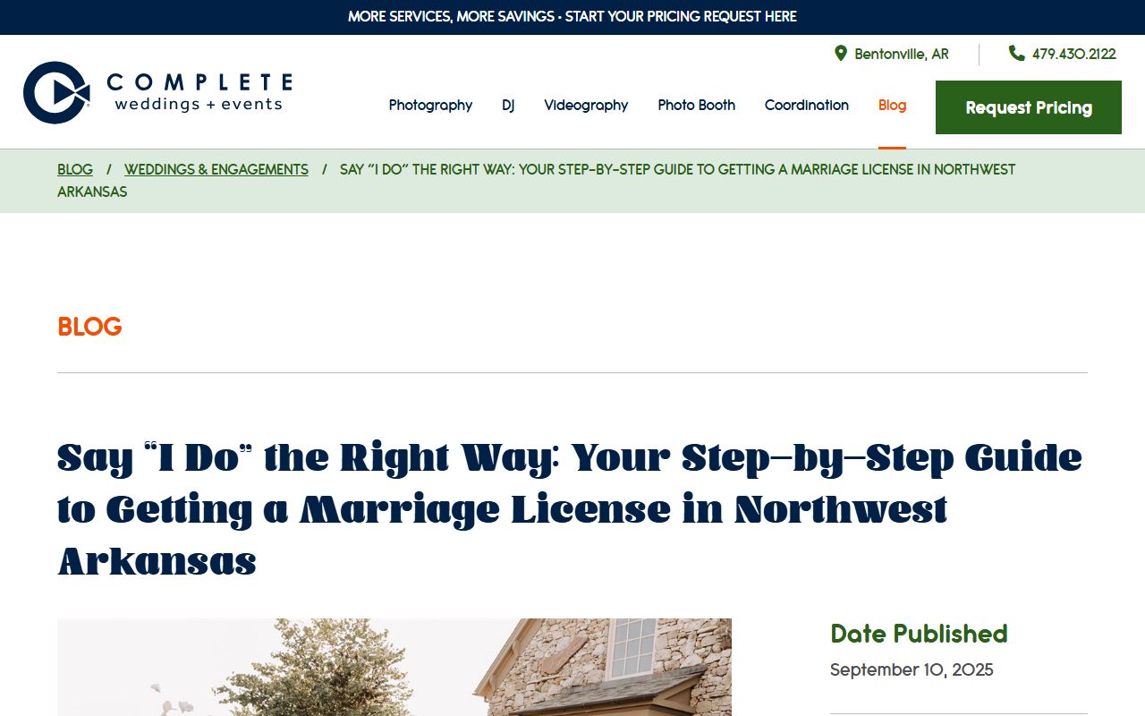 Guide to getting a Conway marriage license in Arkansas
