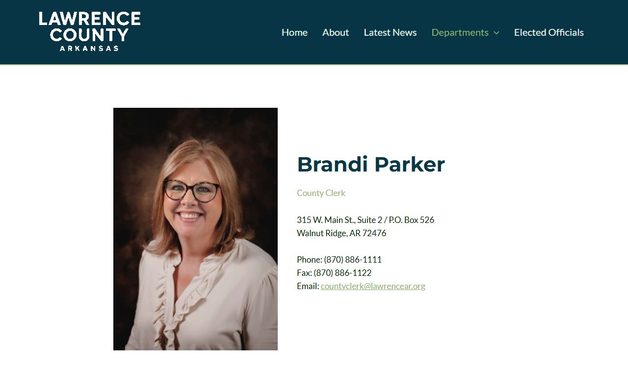 Lawrence County Arkansas Clerk marriage license office