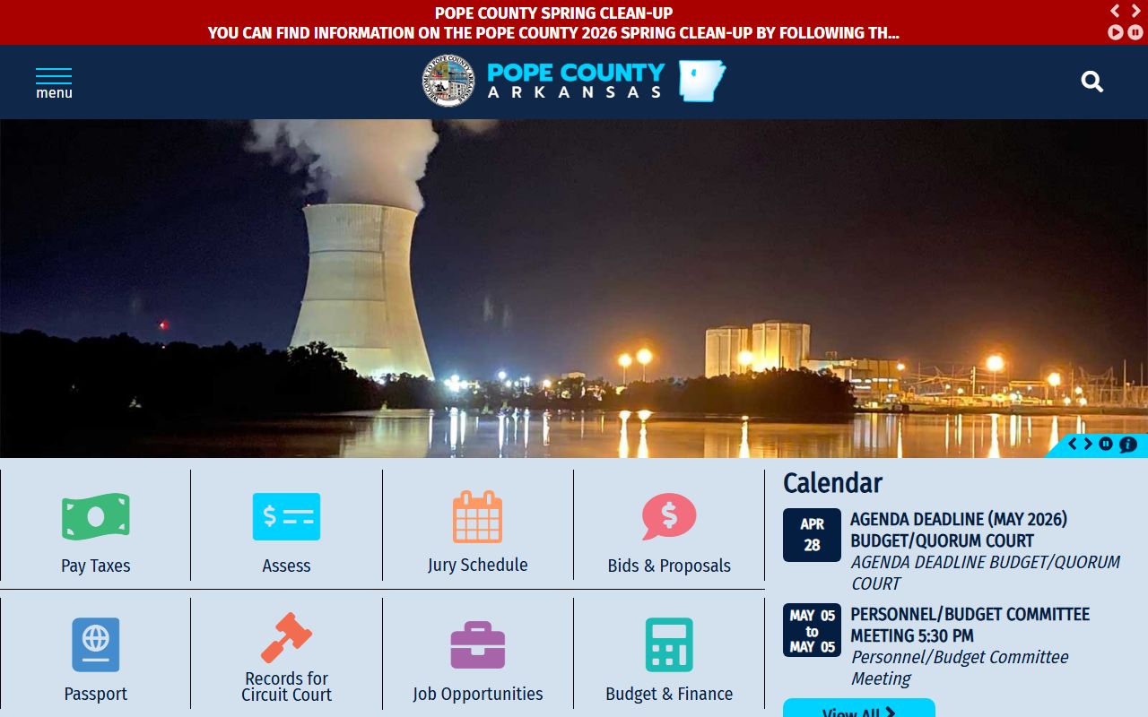 Pope County Arkansas marriage license records and county info