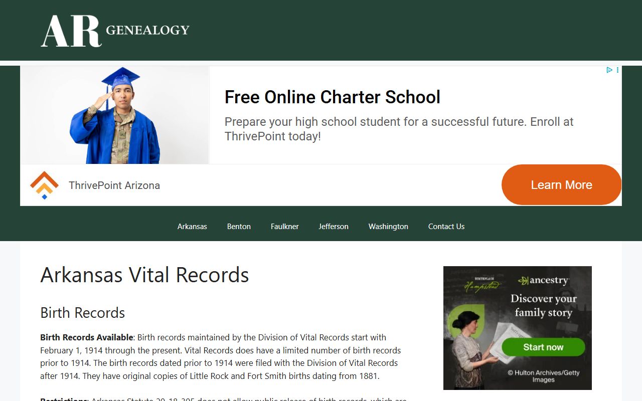 Arkansas marriage license records vital records overview