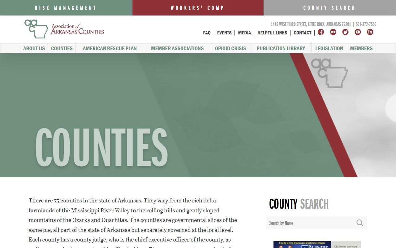 Arkansas county directory list of county clerks